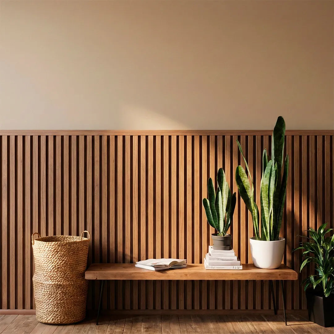 Peel & Stick Slat Wall Panel Rolls Kit