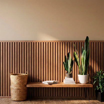 Peel & Stick Slat Wall Panel Rolls Kit