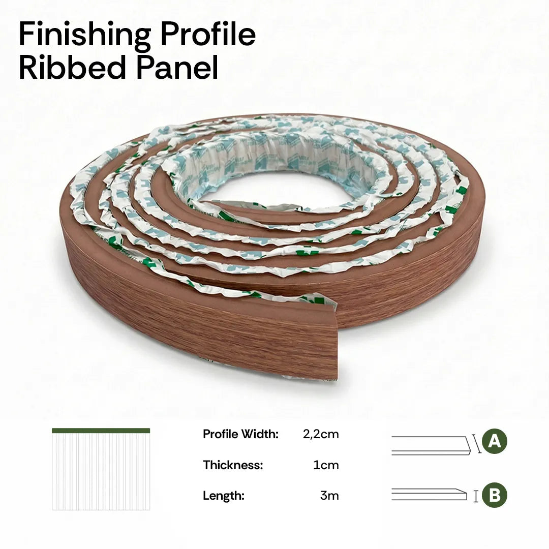 Peel & Stick Slat Wall Panel Rolls Kit