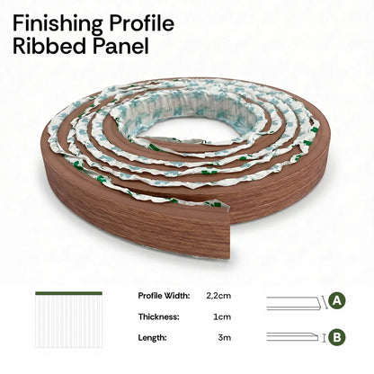 Peel & Stick Slat Wall Panel Rolls Kit